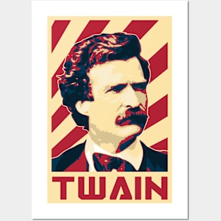 Mark Twain Retro Propaganda Posters and Art